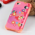 Sublimation Blank 3d Double-decker With Silicon Cell Phone Case For IP4 Made in China At Competitive Price